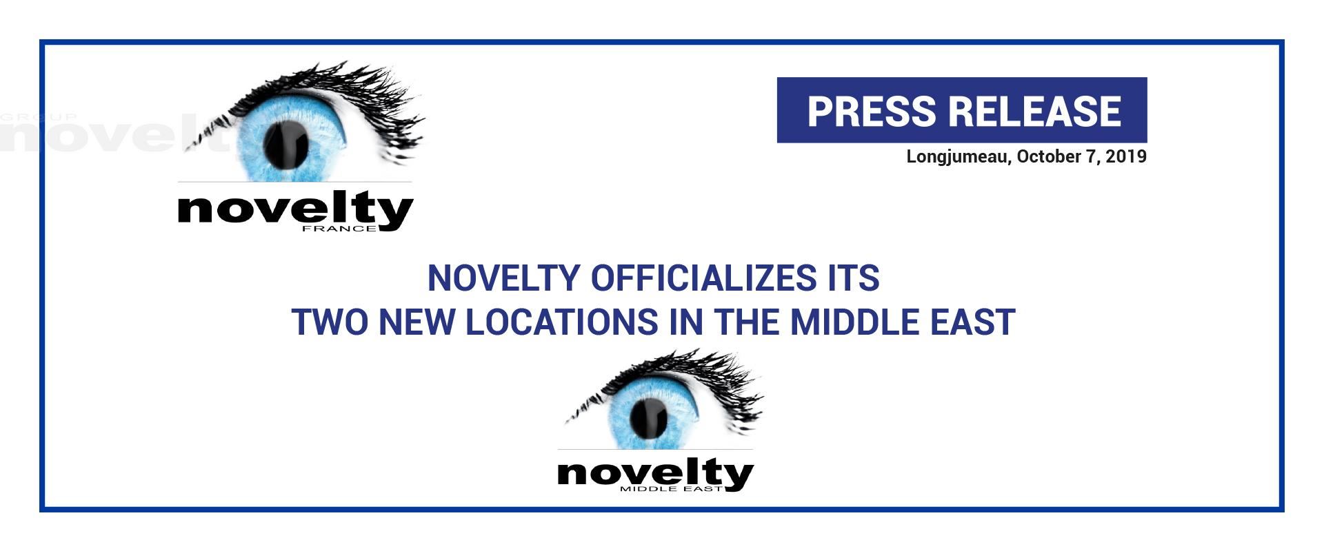 Visuel NOVELTY OFFICIALIZES ITS TWO NEW LOCATIONS IN THE MIDDLE EAST 